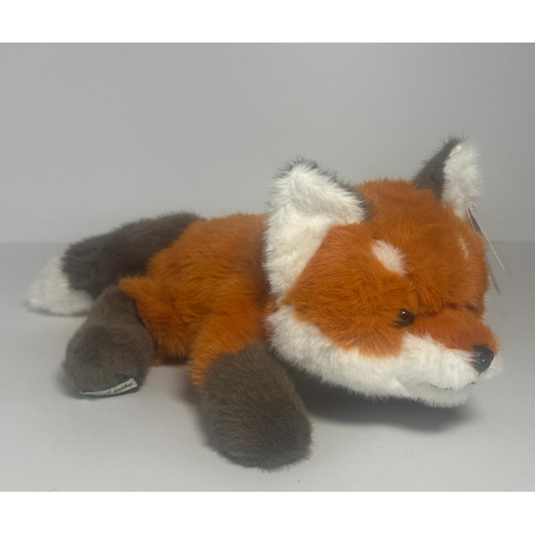 Игрушка мягкая  лиса лежачая антистресс 30 см t6472-30