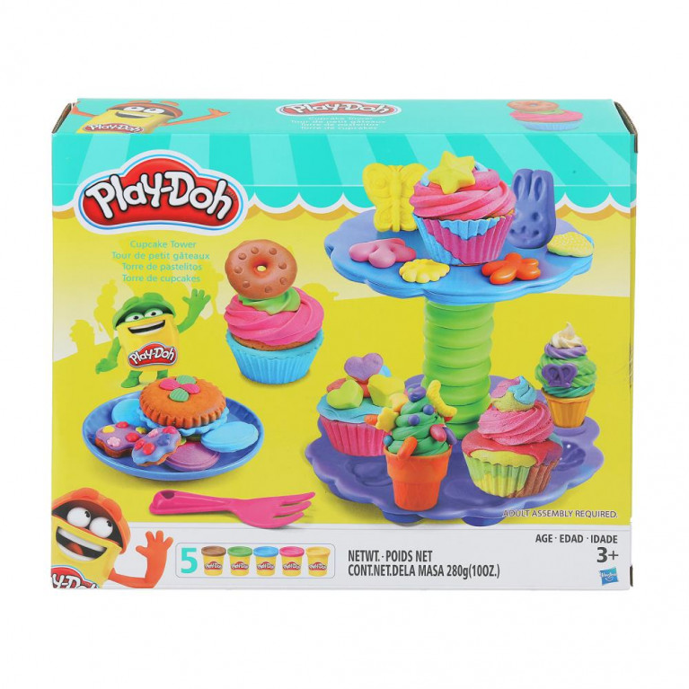 ллллл Набор для лепки с формочками cupcake tower 26*22 MultiArt в кор.2*24шт