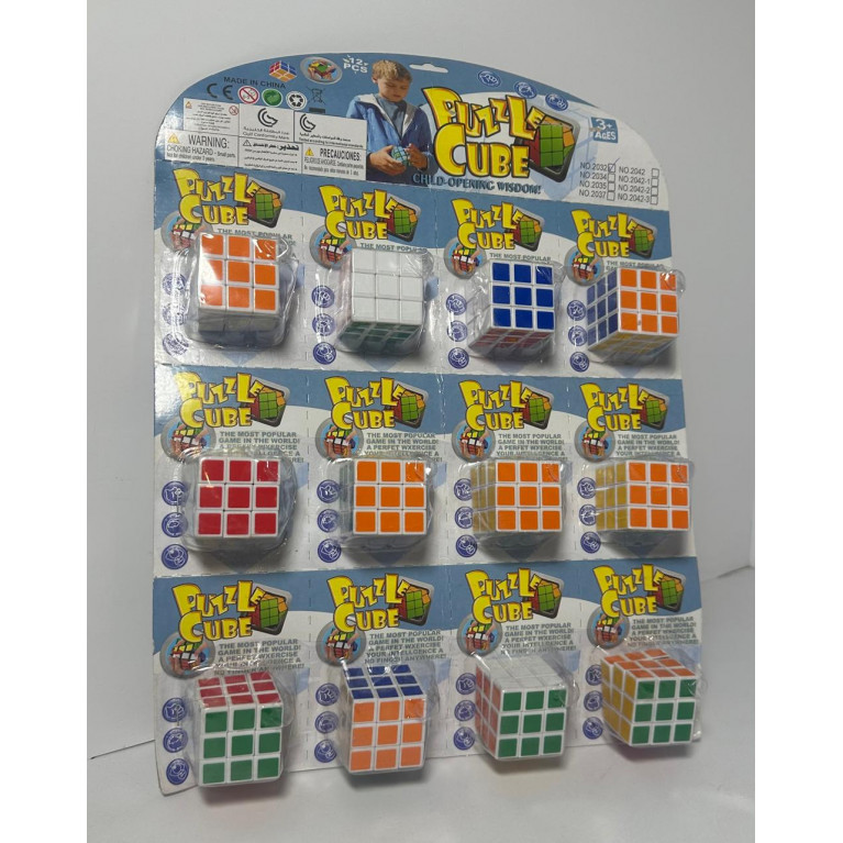 Игрушка кубик рубик на листе 3/3  2032 3,5*3,5 см