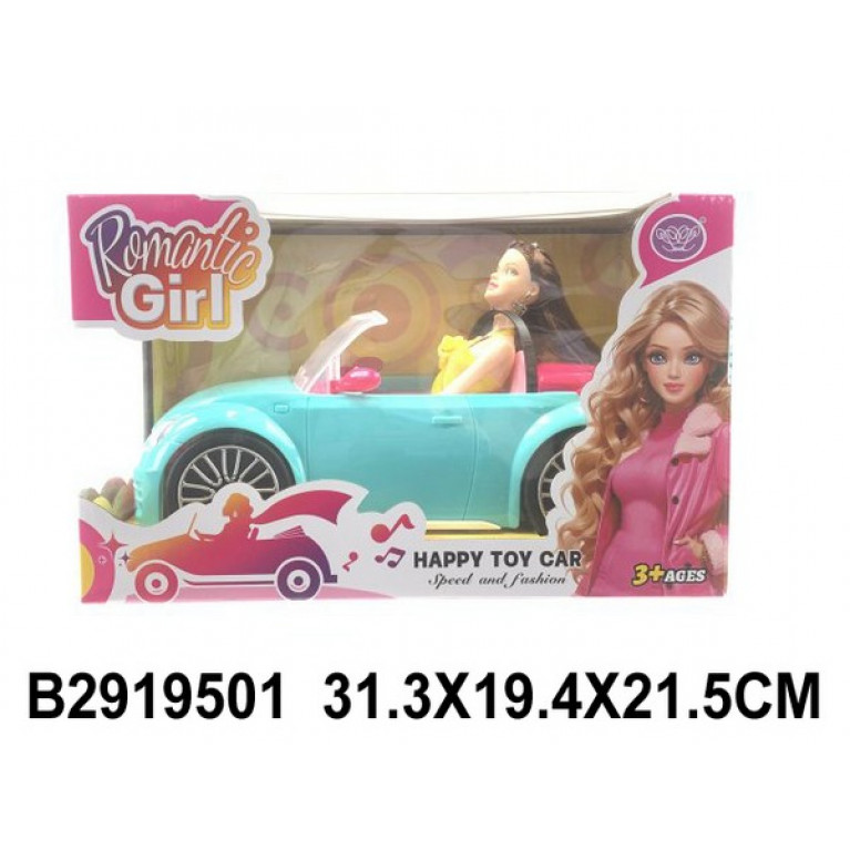 Набор "Мой город": кукла, машинка, в/к 31,3*19,4*21,5 см