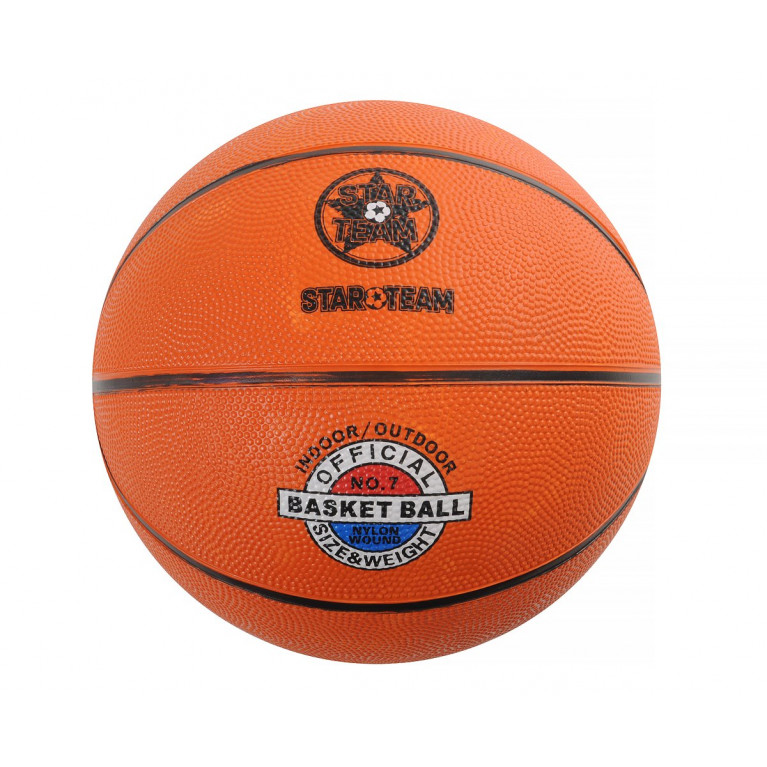Мяч баскетбольный "STAR Team" резиновый, в/п диаметр 25 см.