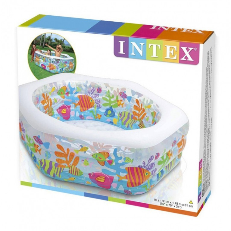 Детский надувной бассейн / Детский надувной бассейн Intex, размер 191х178х61см 56493 ффф