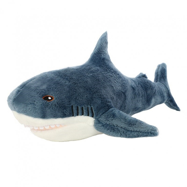Игрушка мягкая акула 45 см
