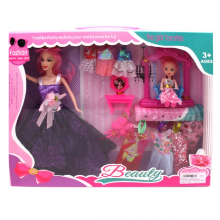 Кукла в наборе с аксессуарами, в/к 38*5,5*32,5 см