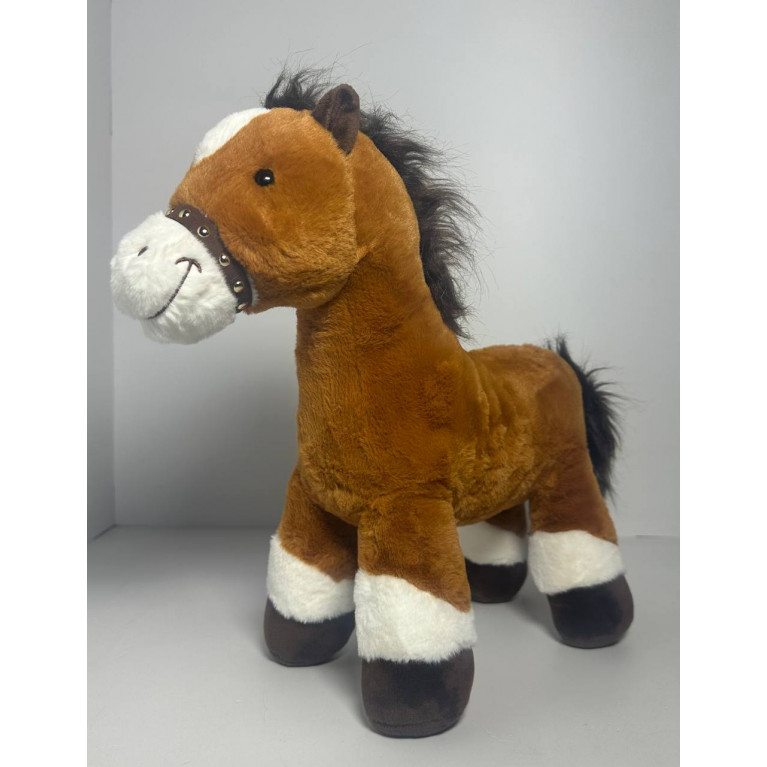 Игрушка мягкая лошадь в ногах антистресс 32*38 см