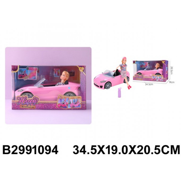 Набор " Кукла с автомобилем", в/к 34,5*19*20,5 см