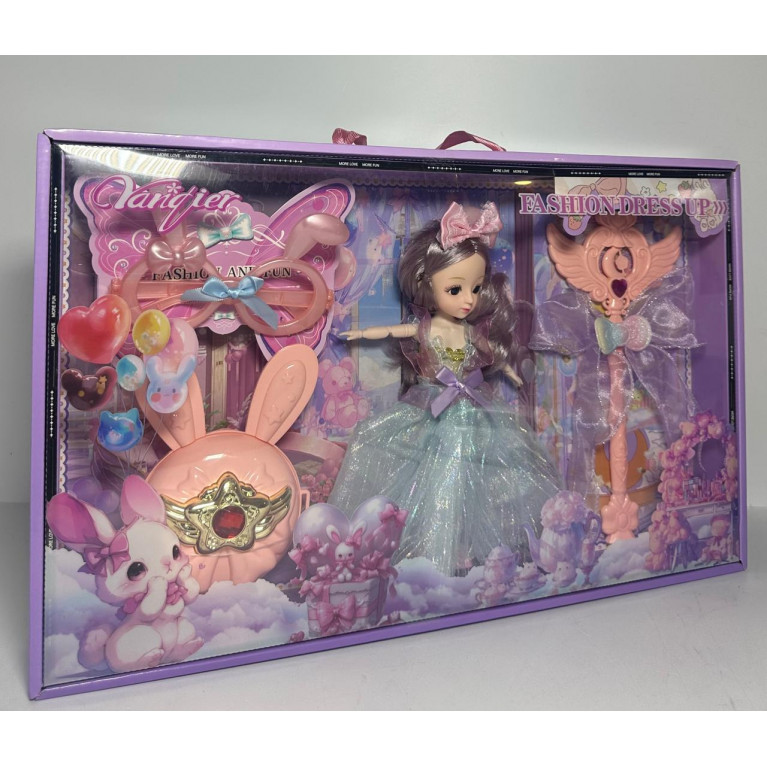 Игрушка кукла 26 см с аксессуарами в коробке 49*6,5*31 см 3688-254