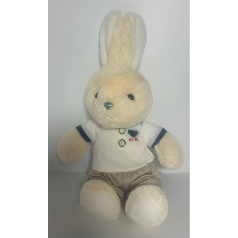 Игрушка мягкая заяц в одежде 30 см