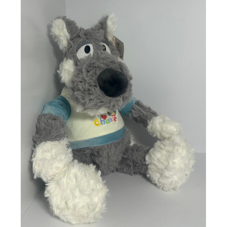 Игрушка мягкая волк в кофте 45 см  t6888-45b