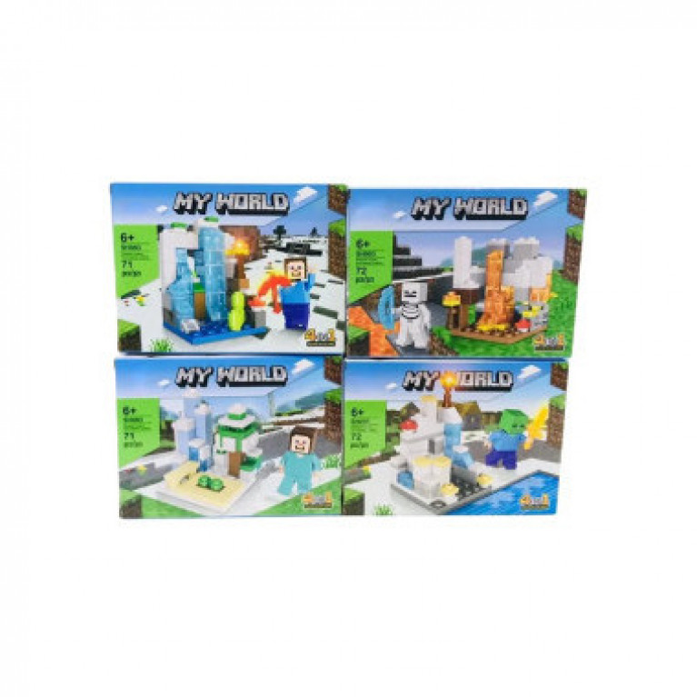 Конструктор SHUAI SH003A  "Водопад из льда и Снега" 8 шт. в д/б 19*4*14 см