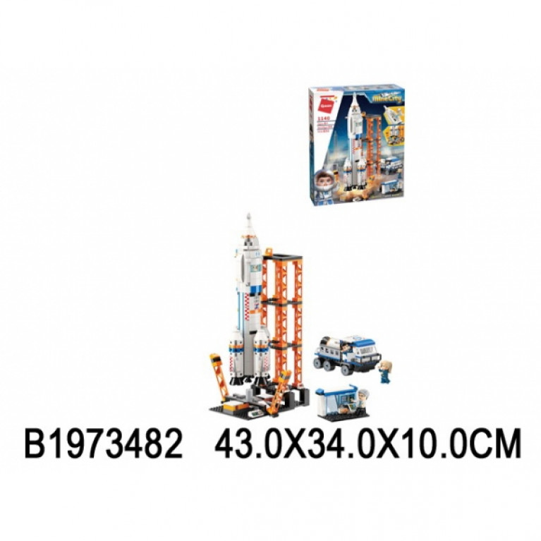 ллллл Конструктор пласт. космос техника с фигурками, в ассорт., 632дет. в кор. в кор.6шт