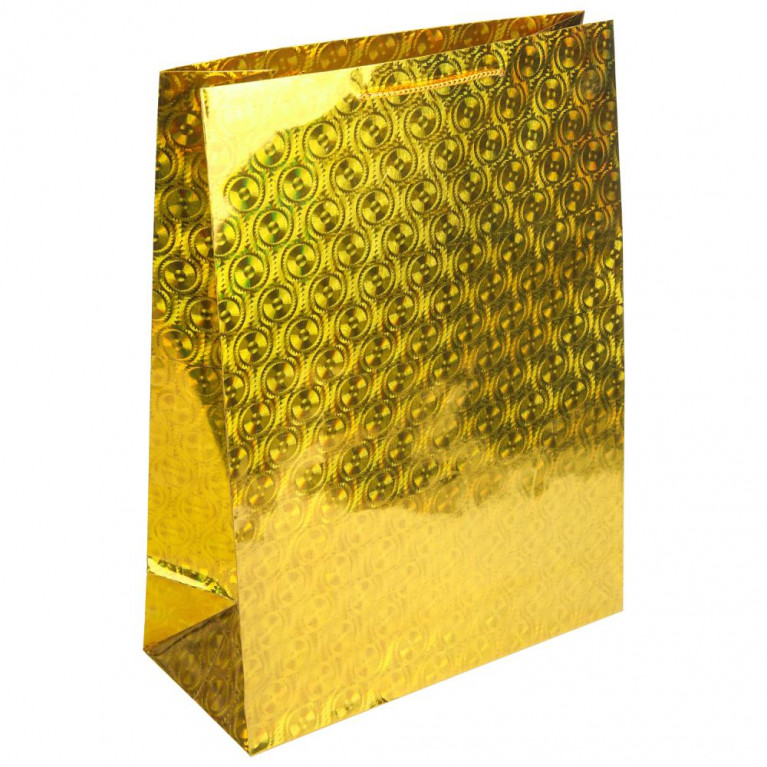 Пакет подарочный голография xl,МИКС 4 цвета,140 гр/м2 ЧУДО ПРАЗДНИК в кор.5*12шт