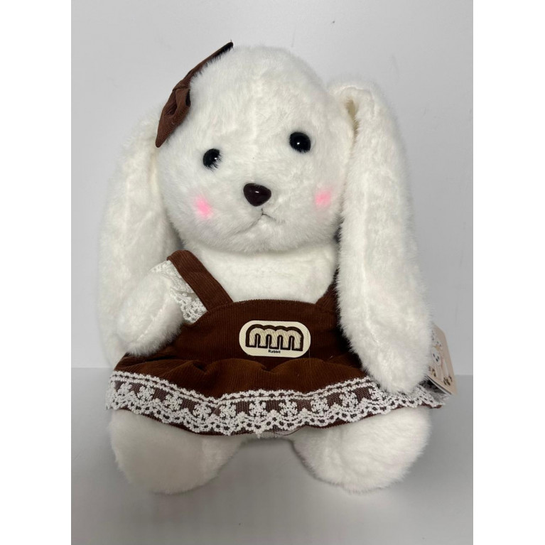 Игрушка мягкая заяц  в платье 24 см t6199b