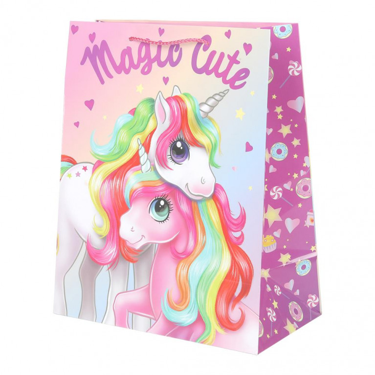 Пакет подарочный глянцевый l,единороги,140 гр/м2 ЧУДО ПРАЗДНИК в кор.10*12шт