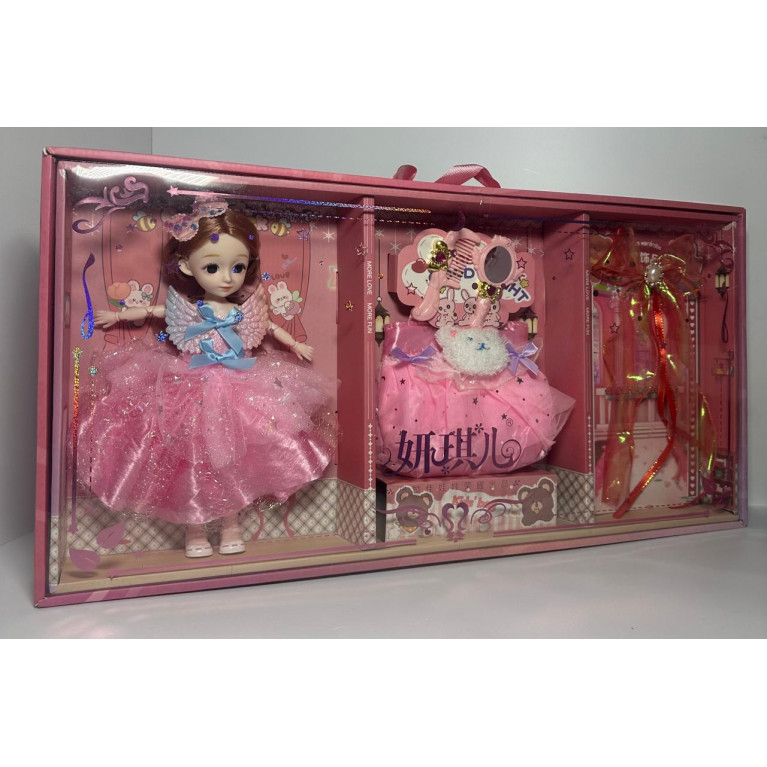 Игрушка набор кукла 29 см  + аксессуары  в коробке 65*7,5*33,5 см 3688-64