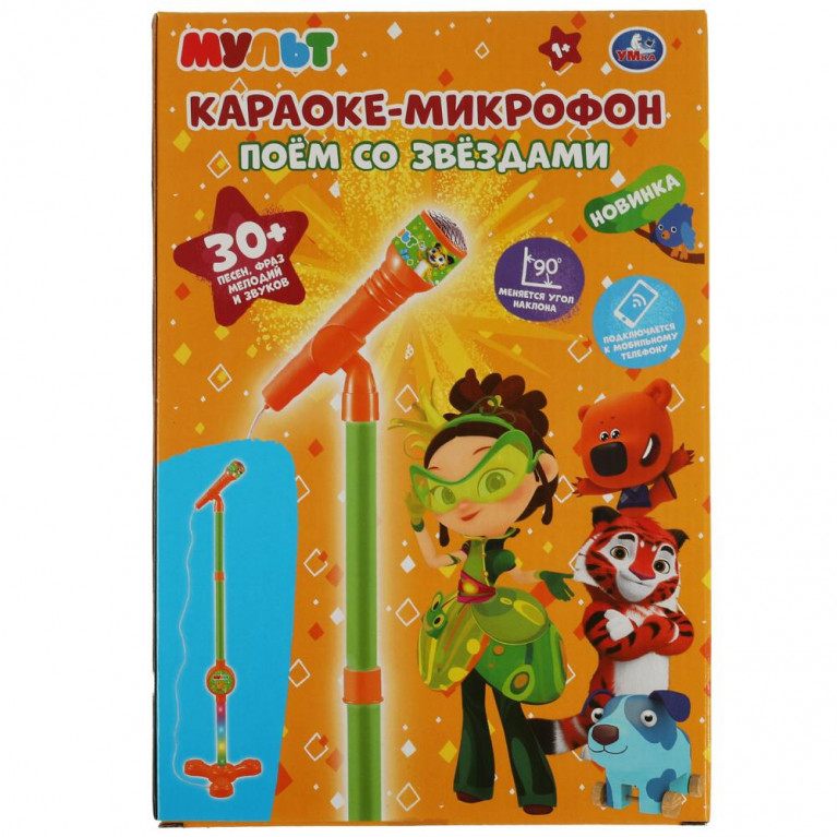 ЛЛЛЛЛ Караоке-микрофон МУЛЬТ в кор. Умка в кор.2*24шт 21*7*31 см