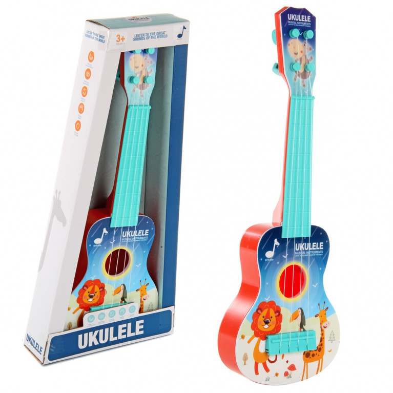 Игрушка гитара Лёва,19х5,6х41,кор.