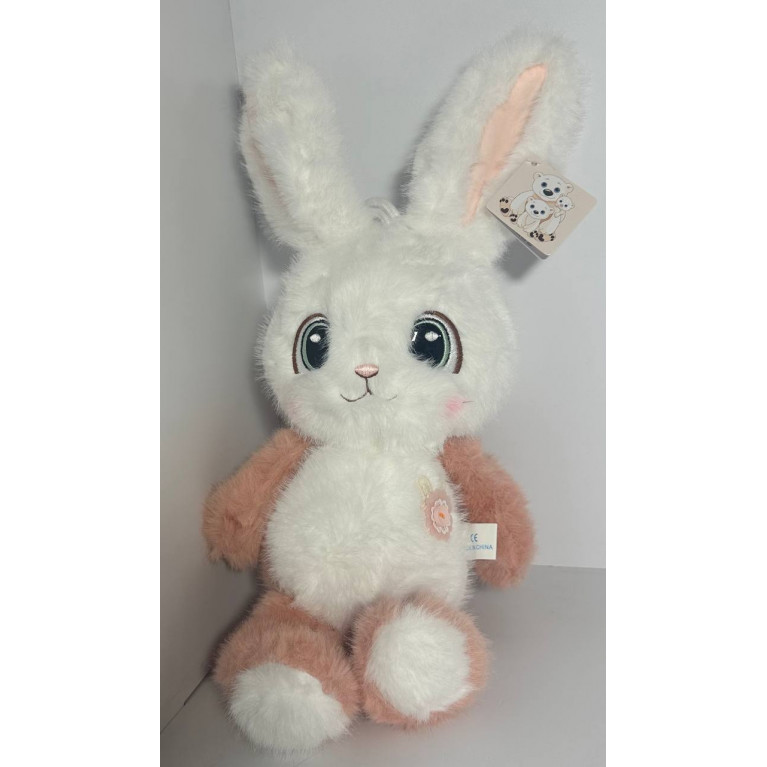Игрушка мягкая заяц  30 см t6112-40