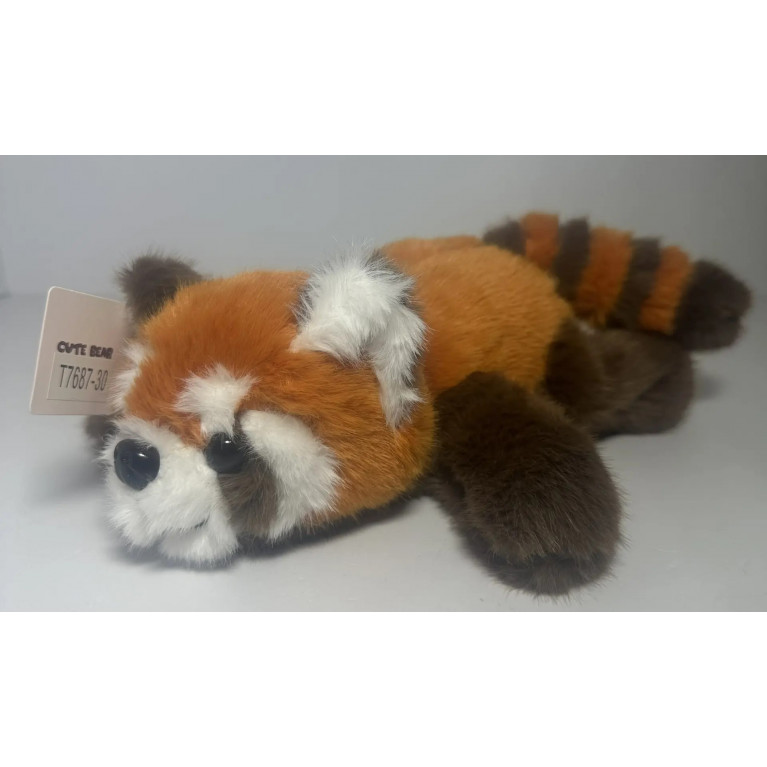 Игрушка мягкая панда красная  анти стресс 30 см t7687-30