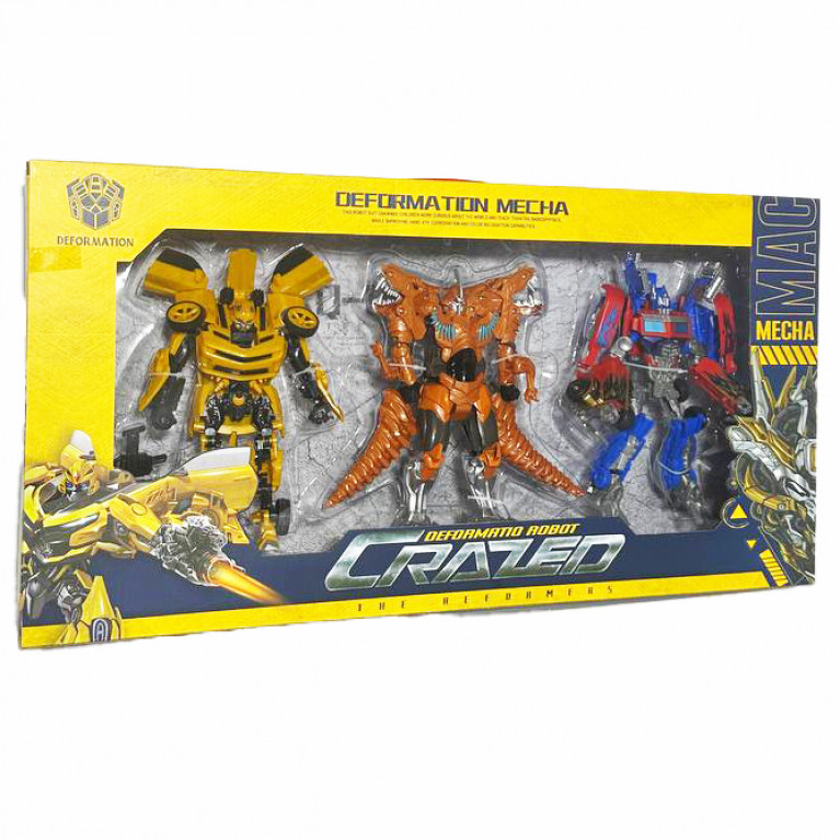 Игрушка набор трансформеры 3в1 4119   69*11*35 см