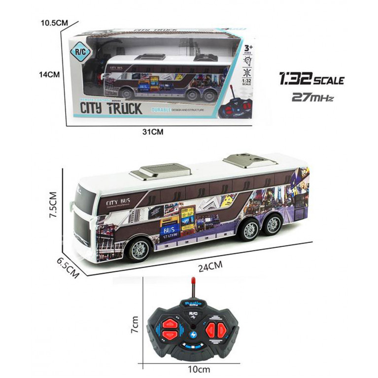 Игрушка детская:Автобус на р/у  14*10*31 см