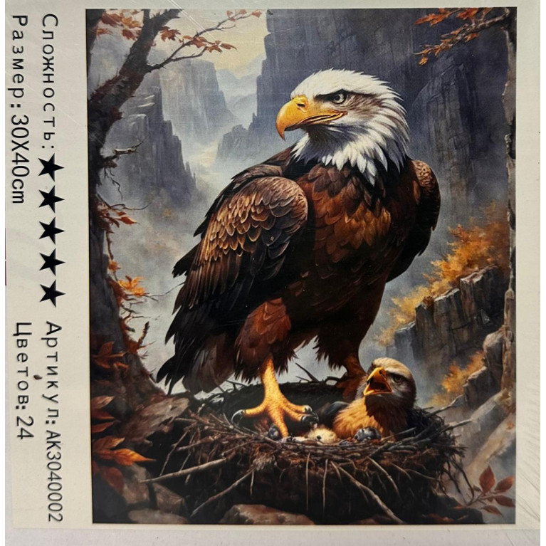 Алмазная мозаика 30*40 см орёл ak3040002