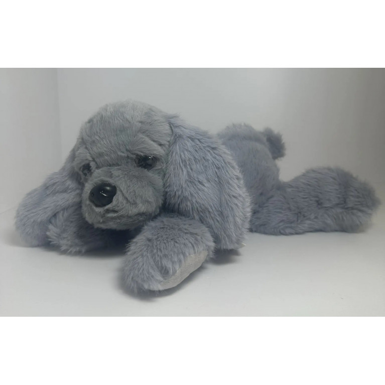 Игрушка мягкая собака антистресс 45 см лежачая t6511-45b