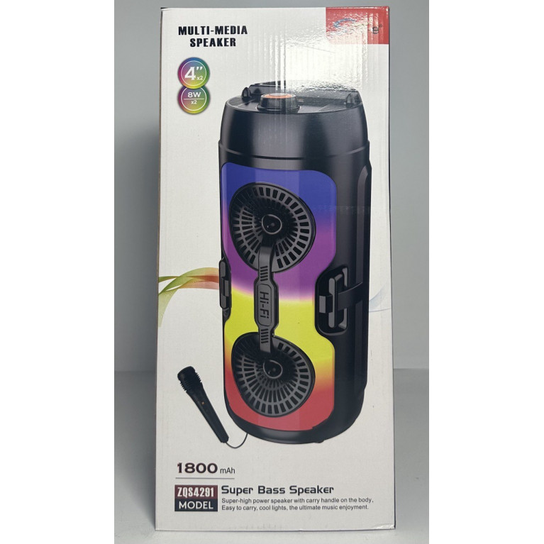 Колонка музыкальная , свет в коробке 40*18*18 см zq4291