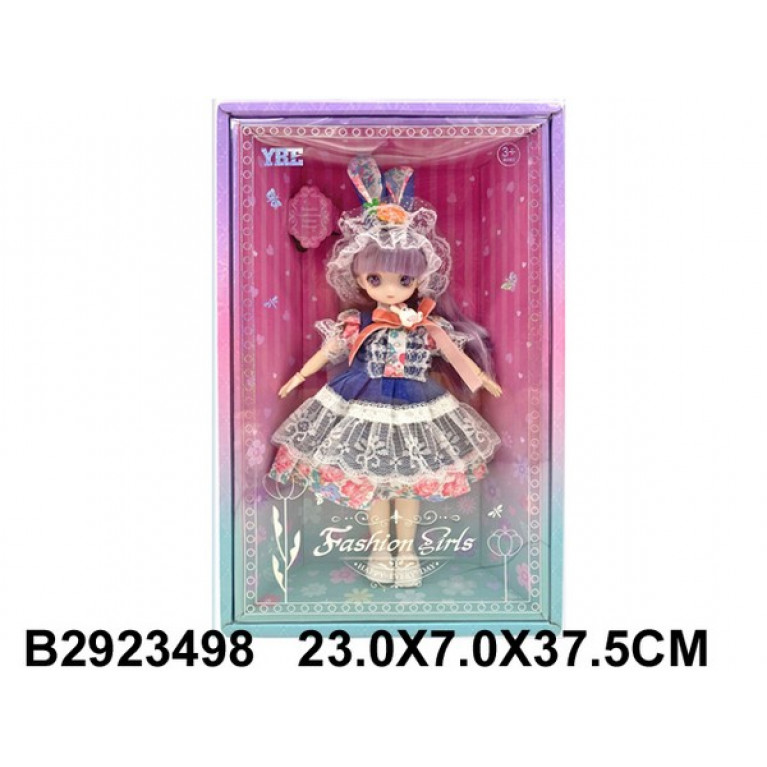 Кукла 30 см, ручки шарнирные, в/к 37,5*23*7 см