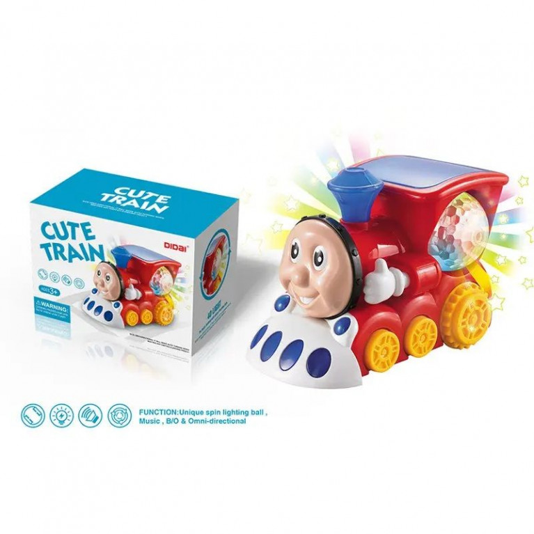 Игрушка паровозик движение, свет, звук ld-147a 17*10*12 см