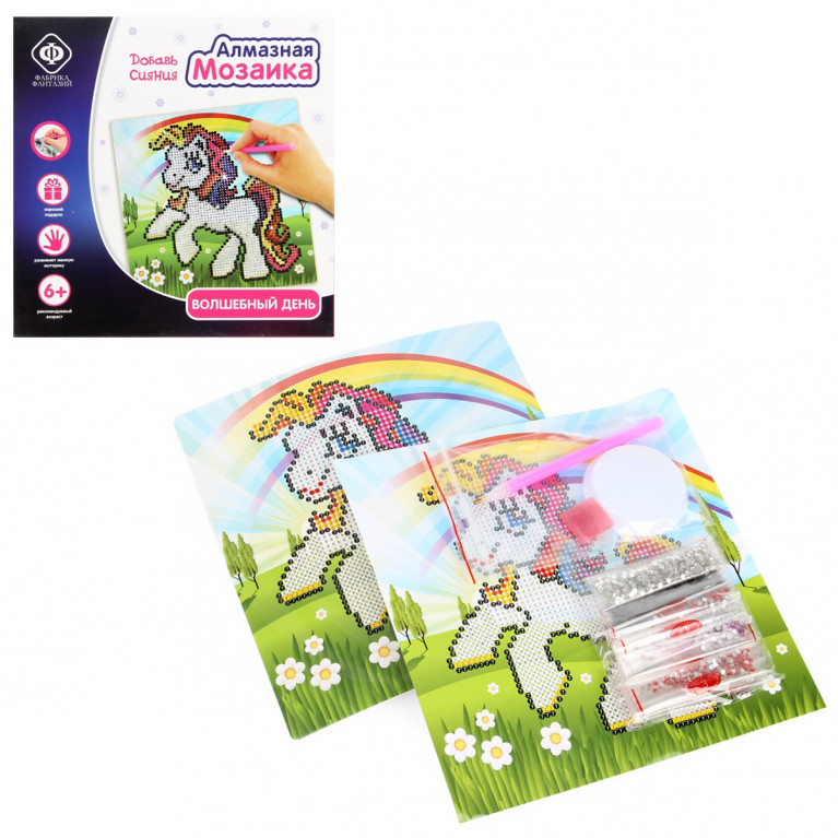 Алмазная мозаика "Волшебный день", размер 20*20см 124142