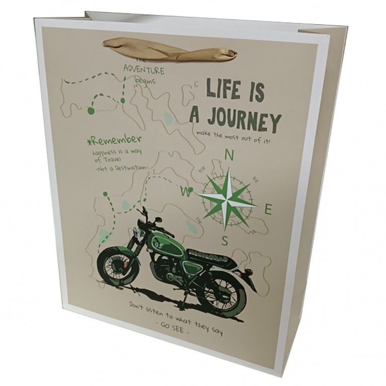 Подарочный пакет больш. 26x32x10см, ламинированный 107967