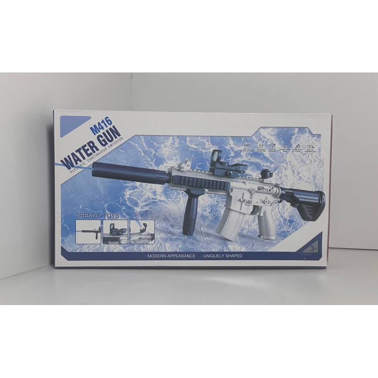 Игрушка водяное  оружие автомат  на съёмном аккумуляторе m416 35*5*20 см