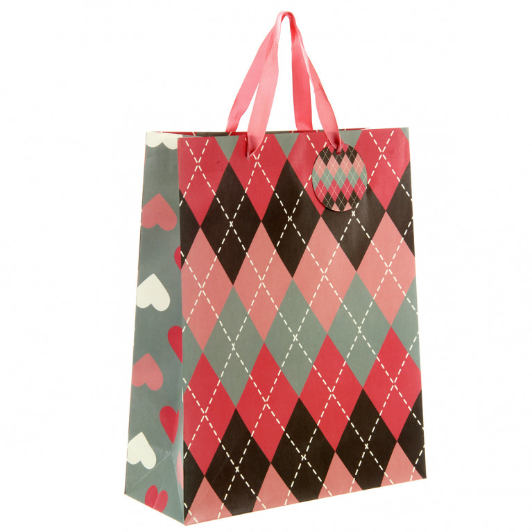 Подарочный пакет больш. 26x32x10см, матовая ламинация 108480