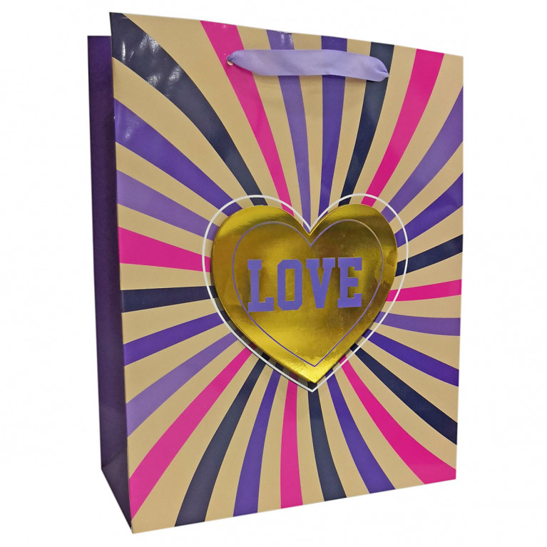 Сумка плотная 40х30х12 см декор выборочная лакировка и аппликация с фольгой, ручки ленточки 44547