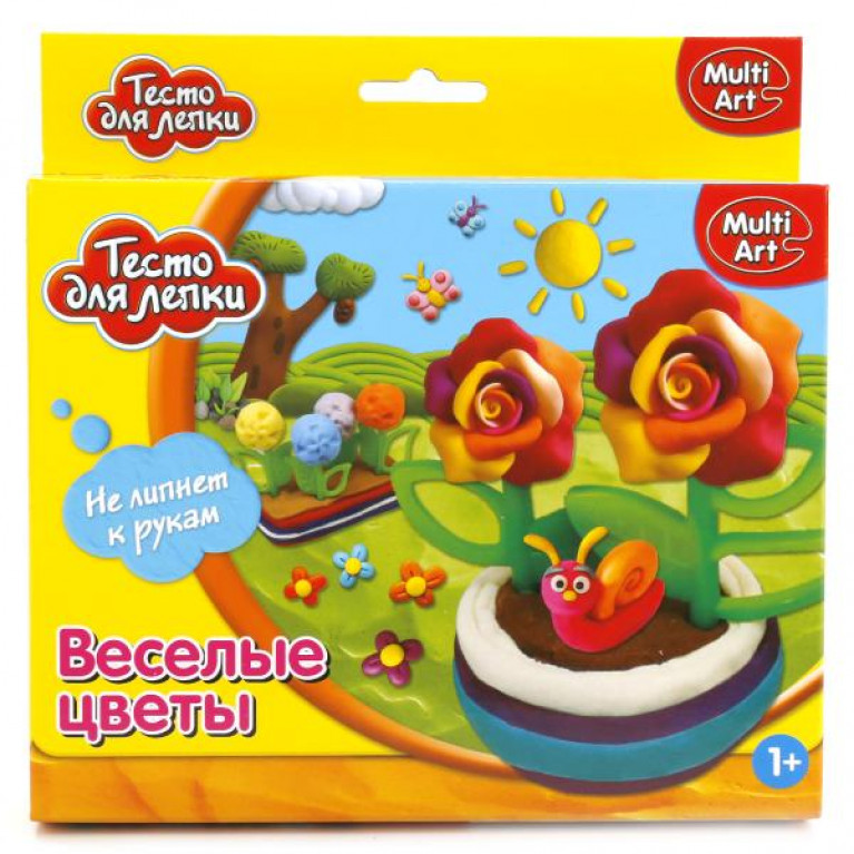 ТЕСТО ДЛЯ ЛЕПКИ ВЕСЁЛЫЕ ЦВЕТЫ 11444-PD