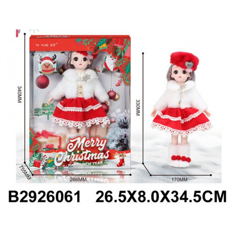 Кукла 33 см, ручки и ножки на шарнирах, в/к 26,5*8*34,5 см