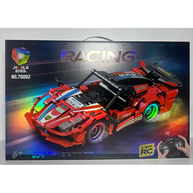 Игрушка конструктор машина с пультом управления 354 детали  70002  54*7*35 см