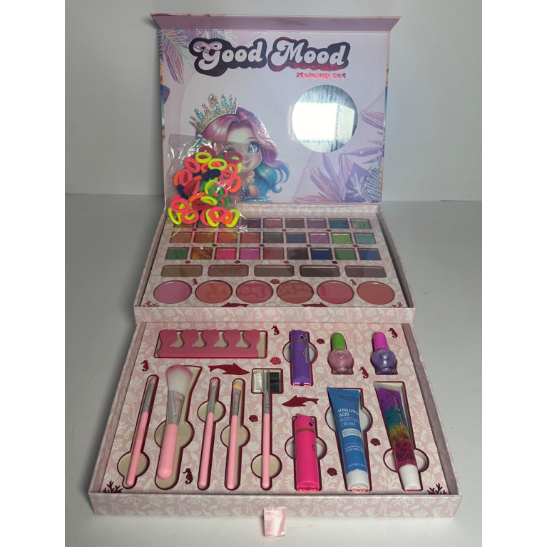 Игрушка набор декоративной косметики в чемодане 2 яруса 28*5,5*21 см
