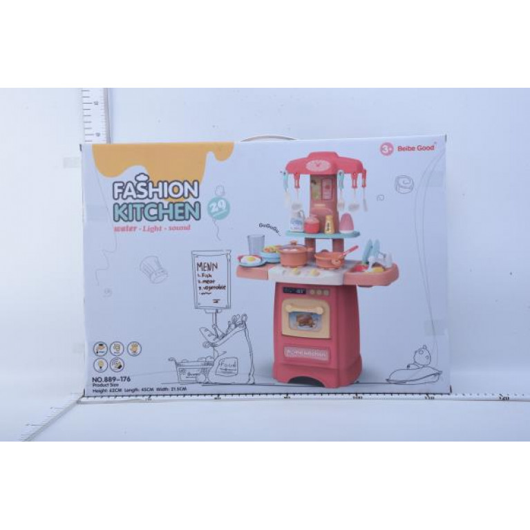 Набор игровой кухня на бат. свет+звук, с аксесс. 889-176 в кор. в кор.12шт