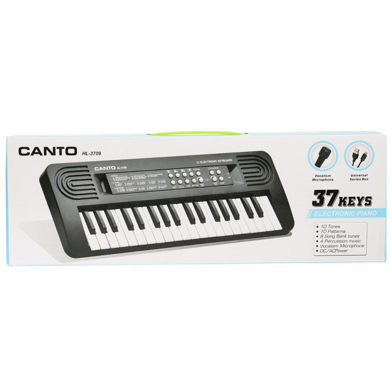 Электроорган  (220v) с микрофоном HL-3709 в кор. в кор.48шт