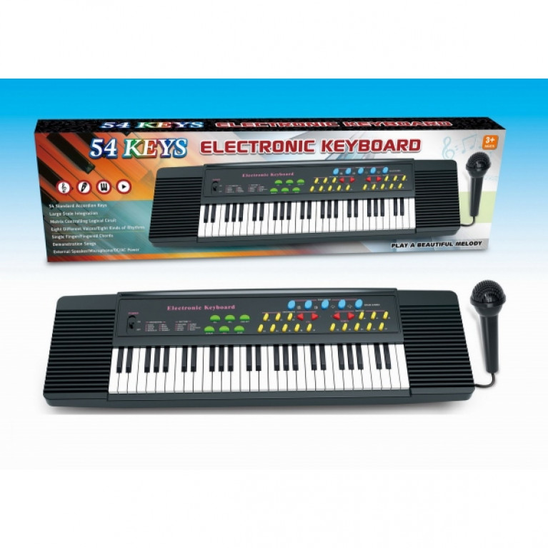 Электроорган на бат. с микрофоном 5438 в кор. в кор.36шт