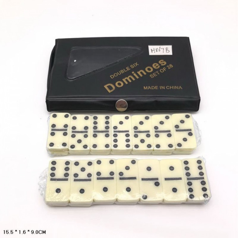 Домино в чехле, цвет в ассорт. в кор.2*100шт