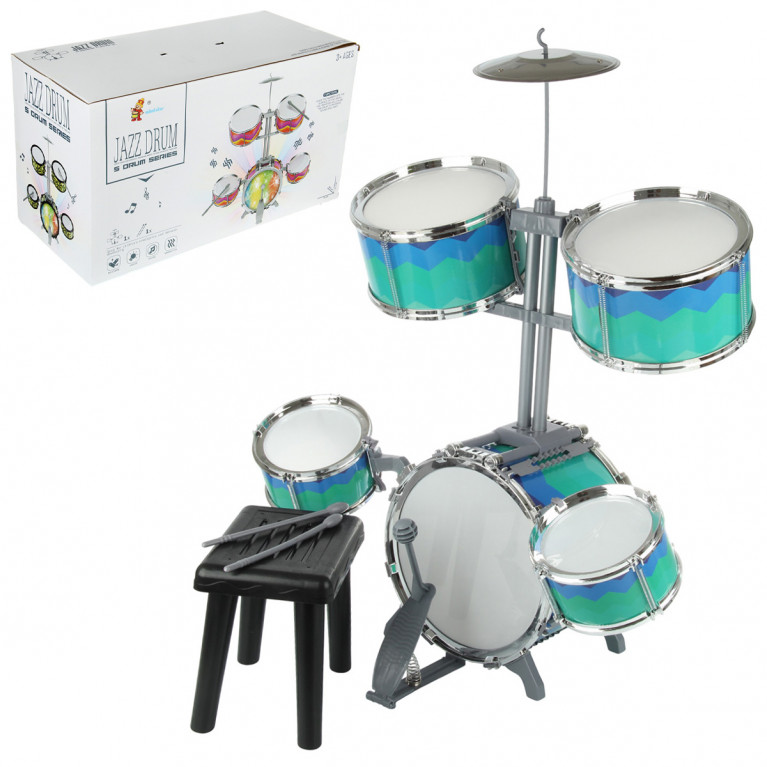 Барабанная установка (5 барабанов: диам 28,22, 16 см) "Концерт", со светом, в кор