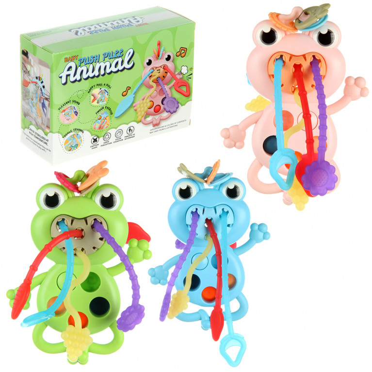 Игрушка развивающая "Лягушка", в ассорт, в кор. 136171