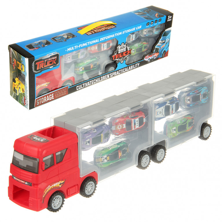 Набор машинок "автовоз" 43.6х7.5х12.1 см.