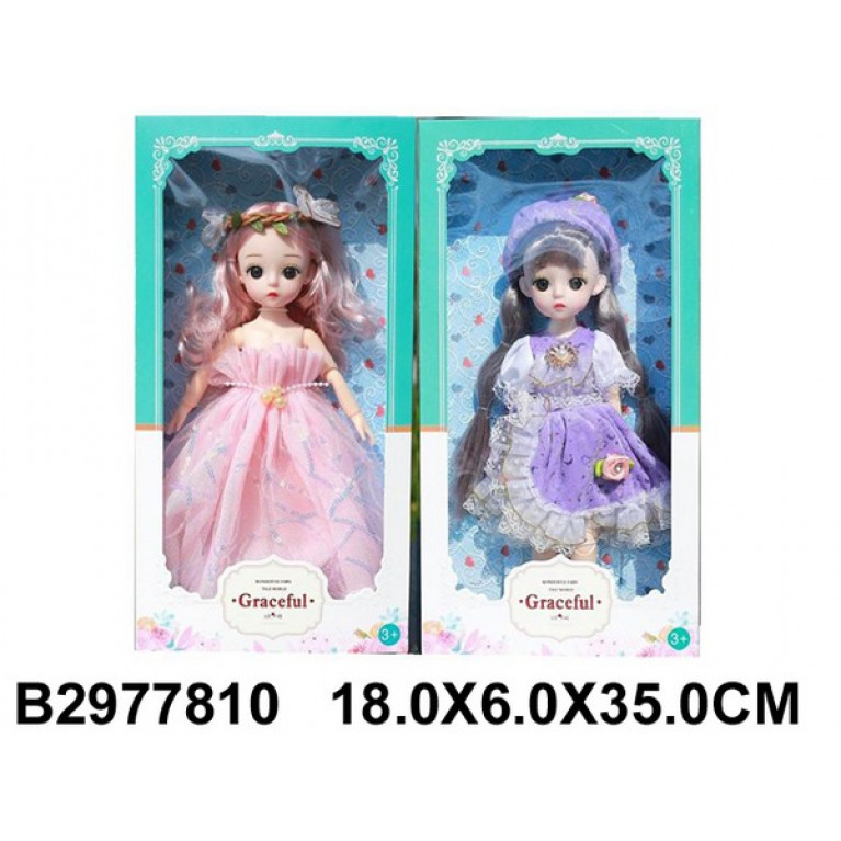 Кукла 30 см с аксессуарами, 2 вида в ассортименте, в/к 18*6*35 см