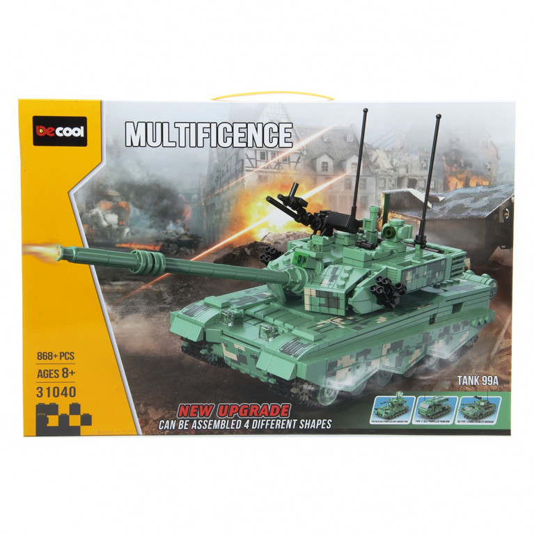 Конструктор Боевой танк, 868 дет, 54-37-8 см 134495