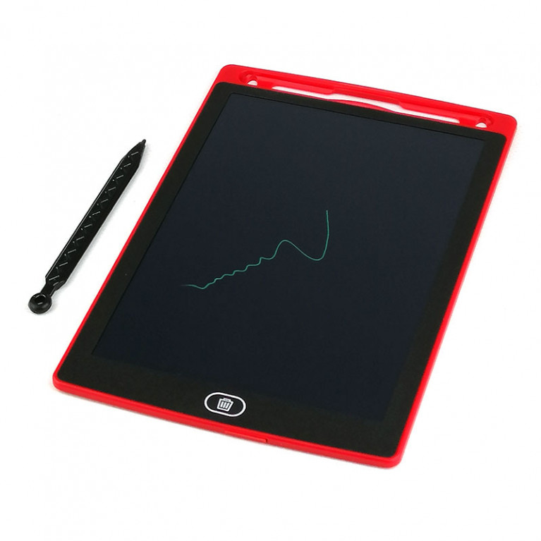 Игрушка Детский Графический планшет для рисования со стилусом, Развивающая доска для ребёнка, 12 дюйм LCD 12 цветной