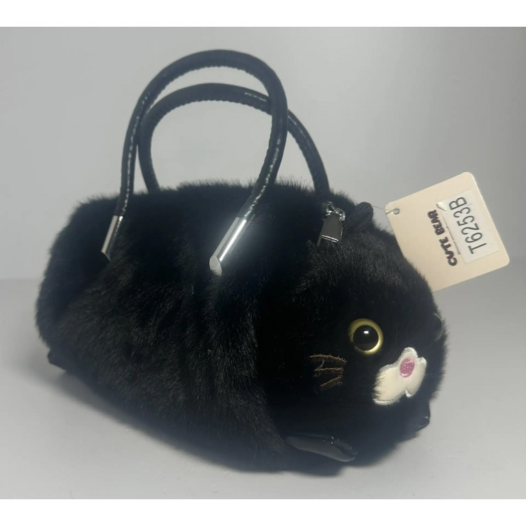 Игрушка мягкая сумка  кошка 25 см t6253b